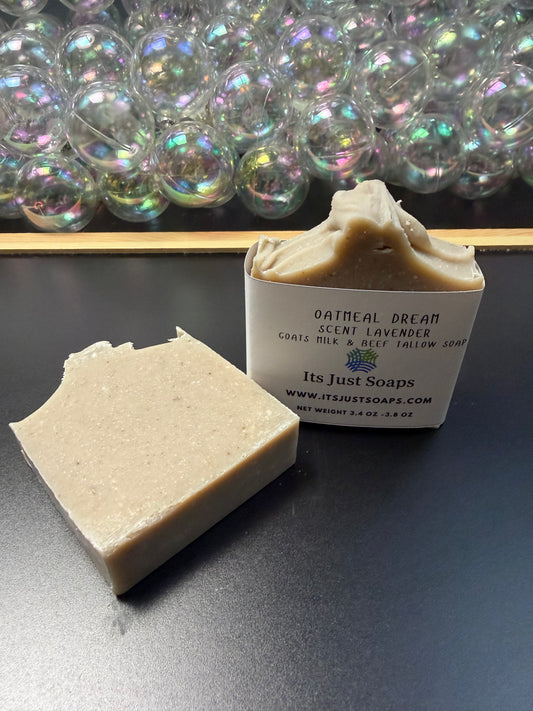 Oatmeal Dream Scent Lavender Goats Milk & Beef Tallow Soap