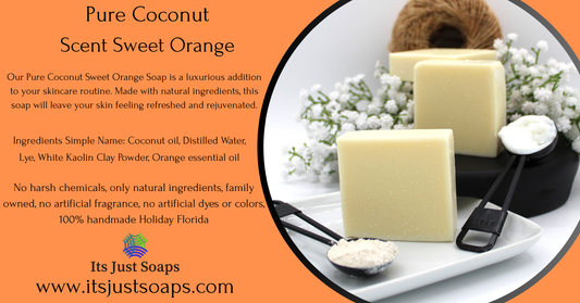 Pure Coconut Soap Sweet Orange Scent